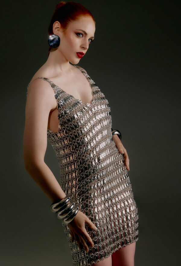 XTREME METALLIQUE HANDCRAFTED EVENING DRESS - Imagen 4